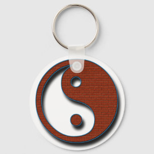 Yin Yang by Shirley Taylor Key Ring