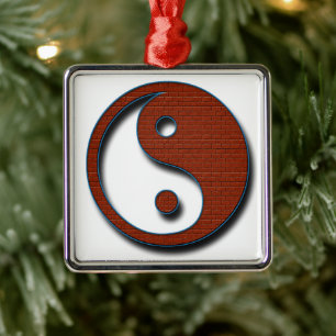 Yin Yang by Shirley Taylor Metal Ornament