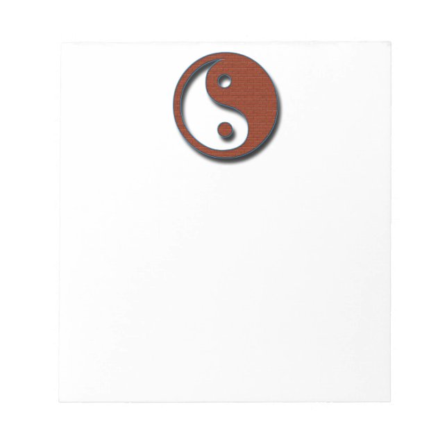 Yin Yang by Shirley Taylor Notepad (Front)