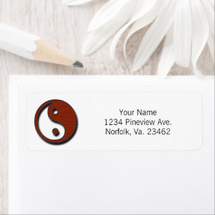 Yin Yang by Shirley Taylor Return Address Label