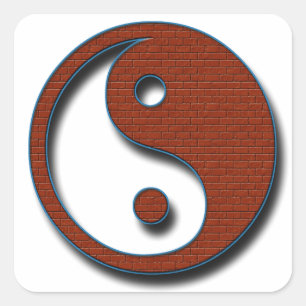 Yin Yang by Shirley Taylor Square Sticker