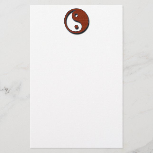 Yin Yang by Shirley Taylor Stationery (Front)