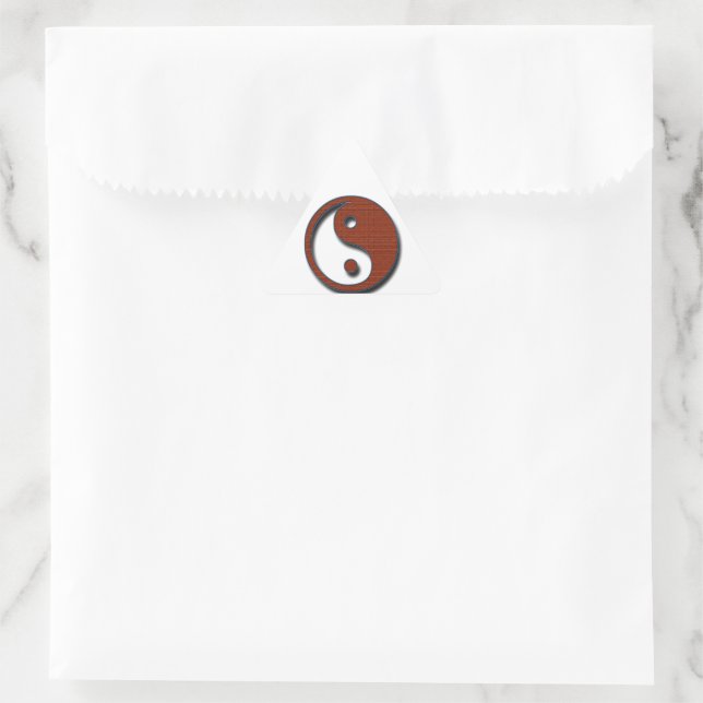 Yin Yang by Shirley Taylor Triangle Sticker (Bag)