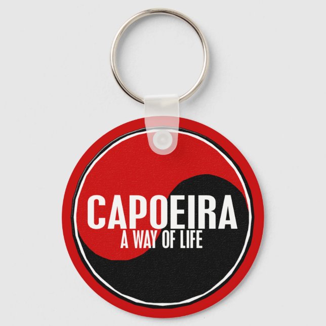 Yin Yang Capoeira 1 Key Ring (Front)