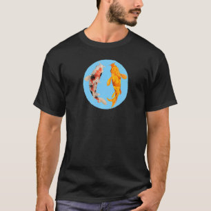 Yin Yang Carp Balance Taijitu Japanese Nishikigoi T-Shirt