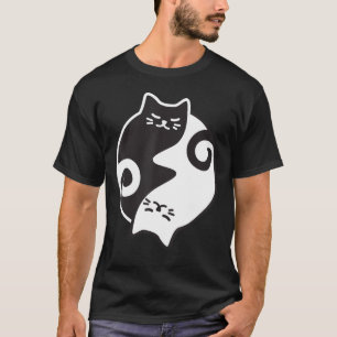 Yin Yang Cat Yoga Meditation Workout Exercise Mom T-Shirt