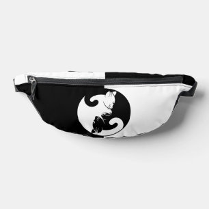 Yin yang cats bum bags