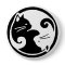 Yin Yang Cats Button