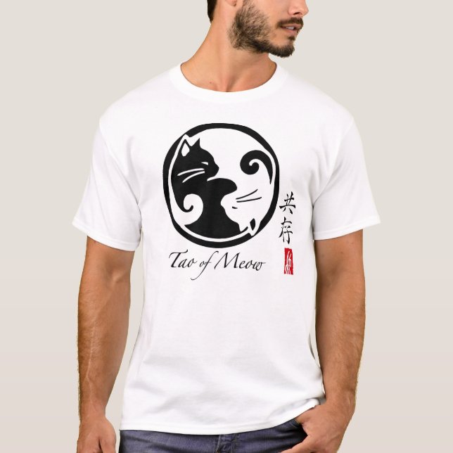 Yin Yang Cats | Tao of Meow Men's Tee (Front)