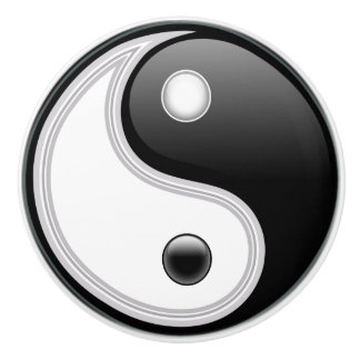 Yin Yang Ceramic Knob