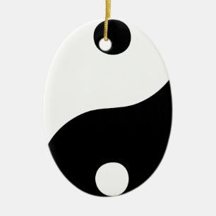 Yin Yang Ceramic Ornament