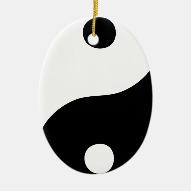 Yin Yang Ceramic Ornament (Front)