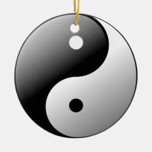 Yin Yang Ceramic Ornament