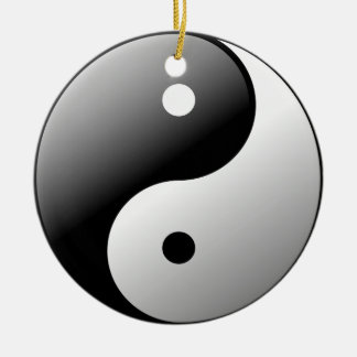 Yin Yang Ceramic Ornament