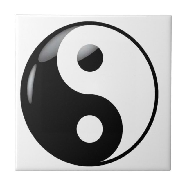 Yin yang ceramic tile (Front)