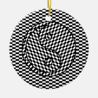 Yin Yang Ceramic Tree Decoration