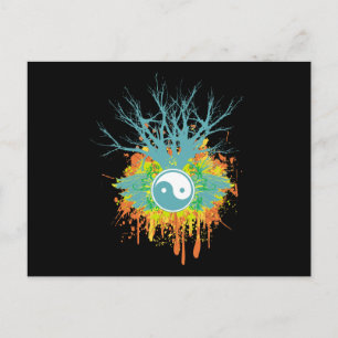 Yin Yang Chaos Postcard