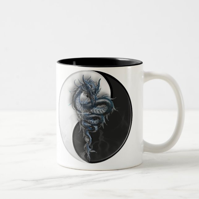 Yin Yang Chinese Dragon Mug (Right)