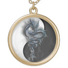 Yin Yang Chinese Dragon Necklace