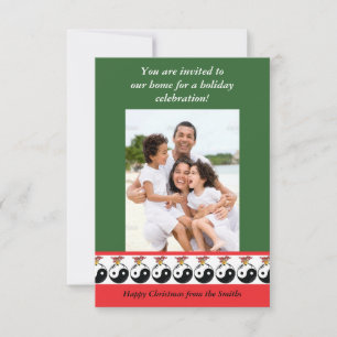 Yin & Yang Christmas Ball Invitation