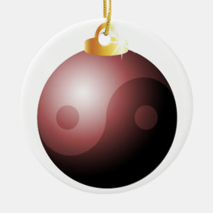 Yin & Yang Christmas Ornament