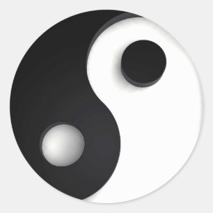 Yin-yang Classic Round Sticker