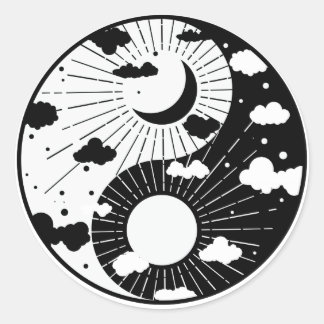 Yin Yang Classic Round Sticker