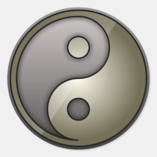 Yin Yang Classic Round Sticker