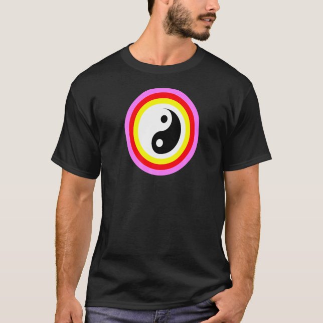 Yin Yang Colour Block T-Shirt (Front)