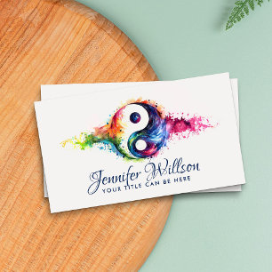 Yin Yang - Colour Flow Equilibrium Business Card
