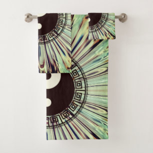 Yin Yang Colour Splash Bath Towel Set