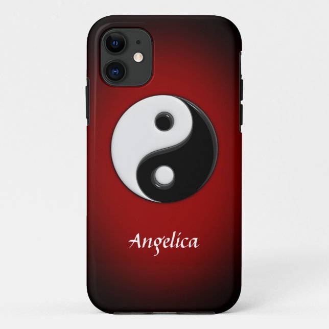 Yin Yang Customisable Case-Mate iPhone Case (Back)