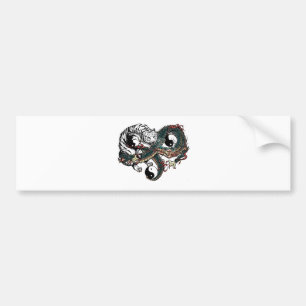 Yin Yang Design Bumper Sticker