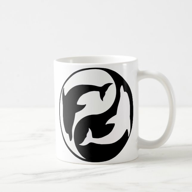 Yin Yang Dolphin Mug (Right)