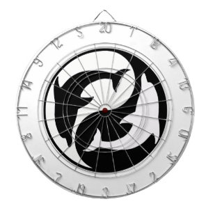 Yin Yang Dolphins Dart Board