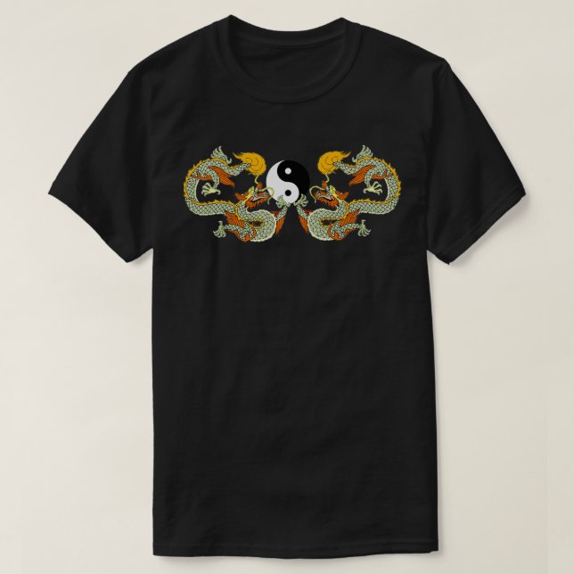 Yin Yang Dragon 2 T-Shirt (Design Front)