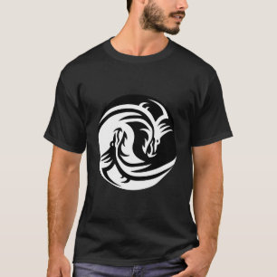 Yin Yang Dragon Chaos Order Sign Energy Balance T-Shirt