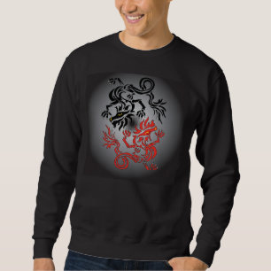 Yin/Yang dragon Moon Sweatshirt