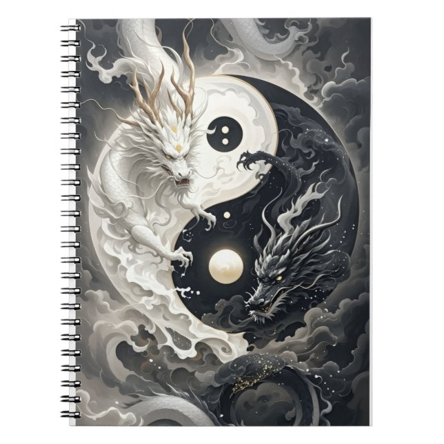 yin yang dragon notebook (Front)