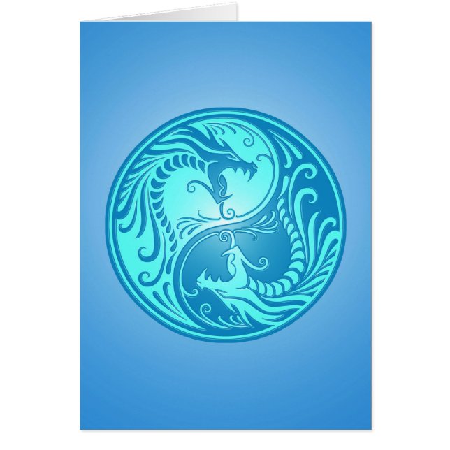 Yin Yang Dragons, light blue (Front)