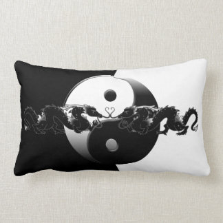 Yin Yang Dragons Lumbar Cushion