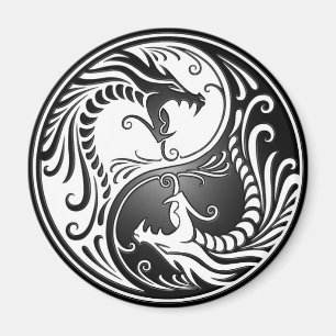 Yin Yang Dragons Magnet