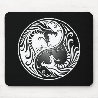 Yin Yang Dragons Mouse Pad