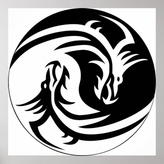 Yin Yang Dragons Poster (Front)