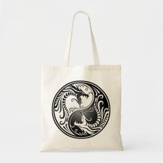 Yin Yang Dragons Tote Bag