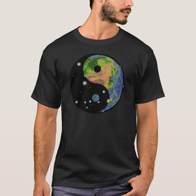 Yin Yang Earth Dark T-Shirt (Front)