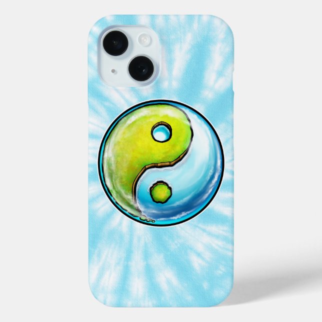 Yin-Yang Earth Tie-Dye iPhone / iPad case (Back)