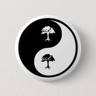Yin Yang Environmental Science 6 Cm Round Badge