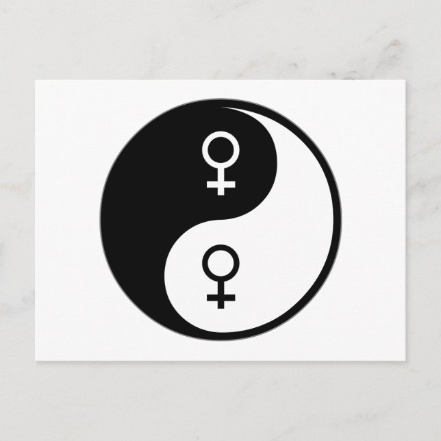Yin Yang Feminism Postcard (Front)