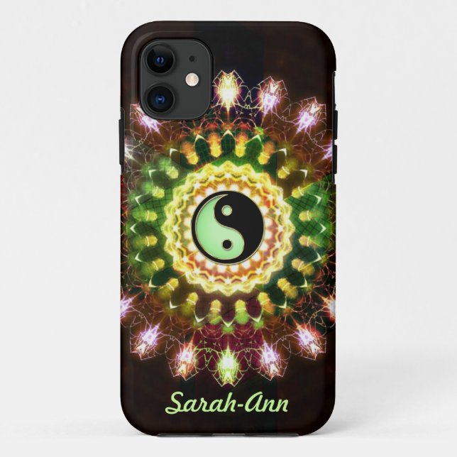Yin Yang Fireworks Mandala iPhone 5 Covers (Back)